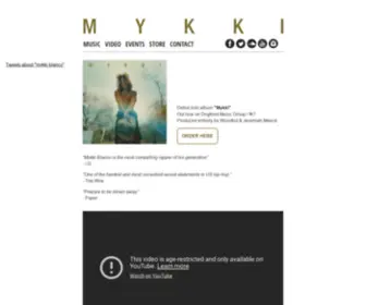 MYkkiblancoworld.com(MYKKI BLANCO) Screenshot