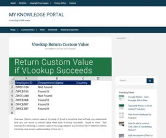MYknowledgeportal.com(Learning made easy) Screenshot