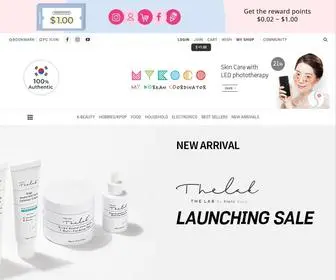 Mykoco.com(Authentic Korean Beauty and Skin Care Products) Screenshot