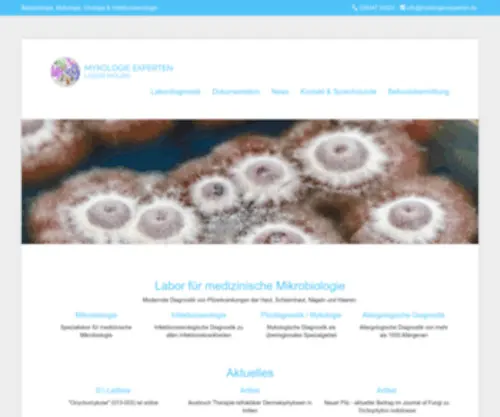 Mykologie-Experten.de(Labor für medizinische Mikrobiologie) Screenshot