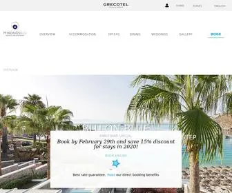 Mykonosblu.com(Mykonos Blu resort in Psarou Beach) Screenshot