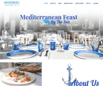 Mykonosonthebay.com(Handmade classic Greek dishes) Screenshot