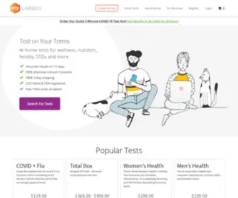 Mylabbox.com(At Home STD Tests) Screenshot