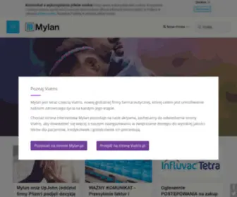Mylan.com.pl(Better Health for a Better World) Screenshot