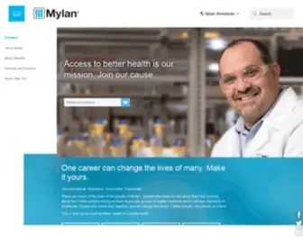 Mylancareers.com(Now a Part of Viatris) Screenshot