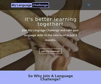 Mylanguagechallenge.com(Learning a language alone) Screenshot