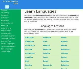 Mylanguages.org(Learn Languages) Screenshot