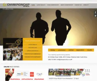 Mylaps.co.za(ChampionChip Africa) Screenshot