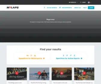 Mylaps.nl(Automated Sports Timing & Live Performance Insights) Screenshot