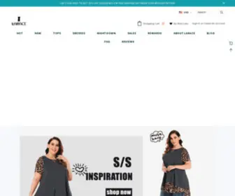 Mylarace.com(A fashionable plus size women elegant loose clothing online store. Larace) Screenshot
