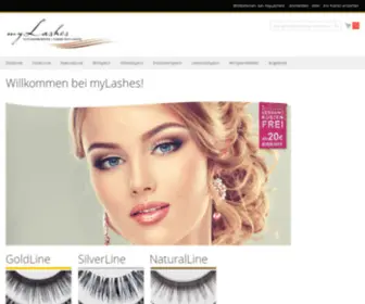 Mylashes.de(Willkommen bei myLashes) Screenshot