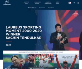 Mylaureus.com(The Laureus Sporting Moment of the year) Screenshot