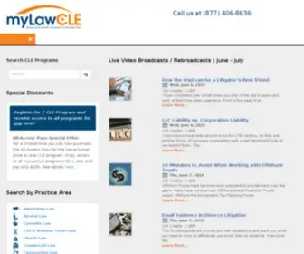 Mylawcle.com(Attorney & Paralegal CLE) Screenshot