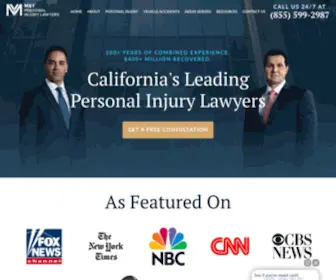 Mylawcompany.com(Experienced Trial Lawyers in California) Screenshot