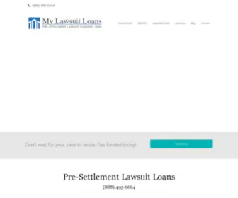 Mylawsuitloans.com(Lawsuit Loans) Screenshot