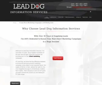 Myleaddog.com(Create Direct Marketing Campaigns with Mailing Lists) Screenshot