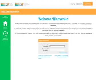 Mylearningatcompass.com(Welcome/Bienvenue) Screenshot