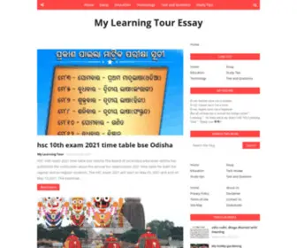 Mylearningtour.com(My Learning Tour Essay) Screenshot