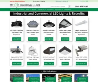 Myledlightingguide.com(Industrial lighting) Screenshot