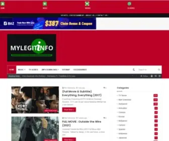 Mylegitinfo.com(Your Favourite Movie Provider) Screenshot