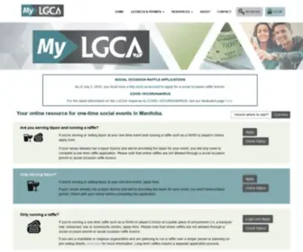 MYLgca.ca(Liquor, Gaming and Cannabis Authority of Manitoba) Screenshot