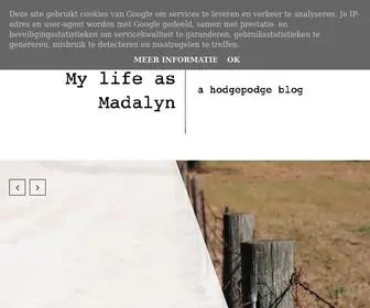 Mylifeasmadalyn.com(My Life As Madalyn) Screenshot