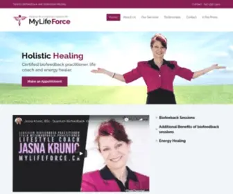 Mylifeforce.ca(Holistic Healing) Screenshot