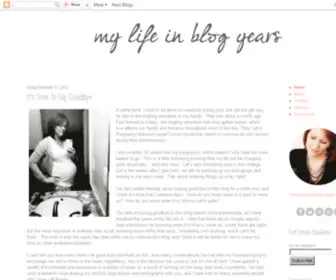 Mylifeinblogyears.com(WordPress) Screenshot