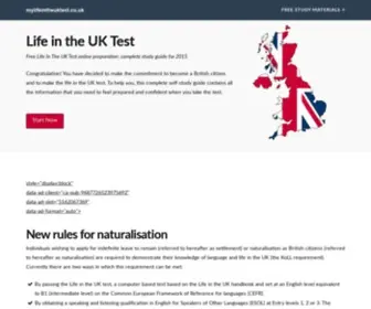 Mylifeintheuktest.co.uk(Free Life In The UK Test online preparation) Screenshot