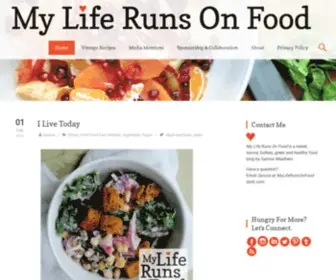 Myliferunsonfood.com(My Life Runs On Food) Screenshot