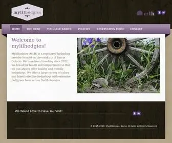 Mylilhedgies.com(MyLilHedgies) Screenshot