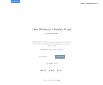 Myliljoey.com(Live Naturally) Screenshot