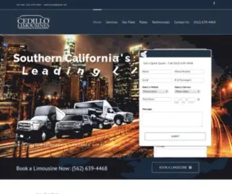 Mylimoservices.com(Cedillo Limousines) Screenshot