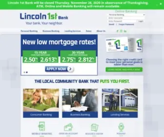 Mylincoln1ST.com(Lincoln 1st Bank) Screenshot