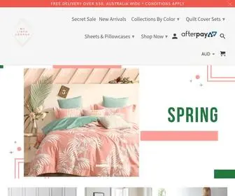Mylinencorner.com.au(Create an Ecommerce Website and Sell Online) Screenshot