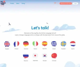 Mylingotrip.com(Learn a foreign language online) Screenshot