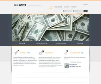 Mylink1.biz(Clictune. Earn money with your links) Screenshot