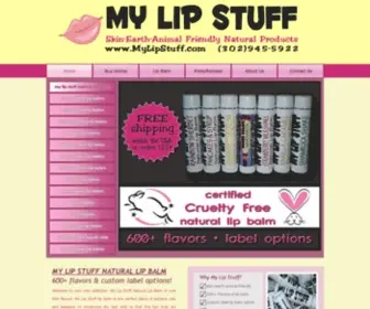 Mylipstuff.com(My Lip Stuff natural lip balm) Screenshot