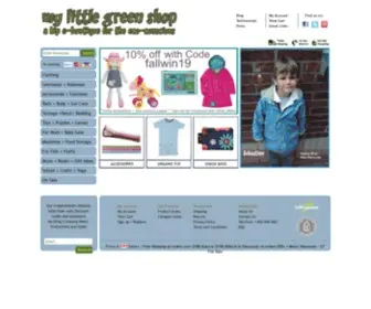 Mylittlegreenshop.com(My little green shop) Screenshot