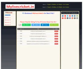 Mylivecricket.site(India vs Sri Lanka 3rd ODI Live Streaming) Screenshot
