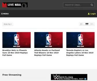 Mylivenba.com(NBA streams) Screenshot