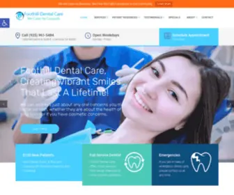 Mylivermoredentist.com(Foothill Dental Care) Screenshot