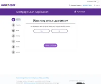 Myloandepot.com(Loandepot loan application) Screenshot
