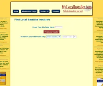Mylocalinstaller.com(Find Local Satellite Installers) Screenshot