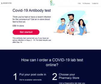 Mylocaltest.co.uk(Google) Screenshot