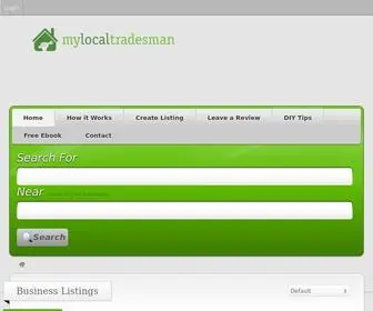 Mylocaltradesman.co.uk(My Local Tradesman) Screenshot