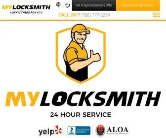 Mylocksmithmiami.com(My Locksmith Miami) Screenshot