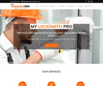 Mylocksmithpro.com(Locksmith Myrtle Beach) Screenshot