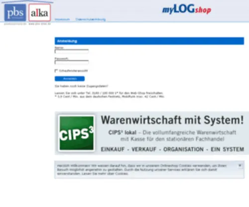 Mylogshop.de(Weiterleitung) Screenshot