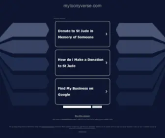 Myloonyverse.com(Myloonyverse) Screenshot